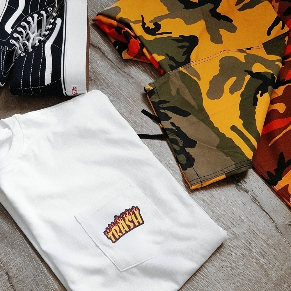Trash Flames Pocket T-shirt